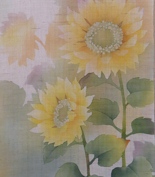 Linen Noren (Sunflower) / Kasaoto Kobo /