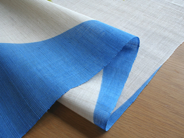 麻のれん（楓にカワセミ）