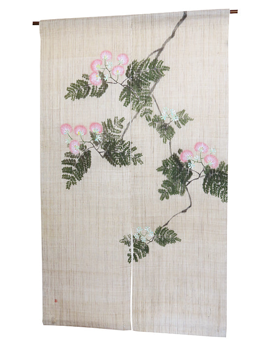  Hemp noren (Albizia julibrissin) kanki no hana