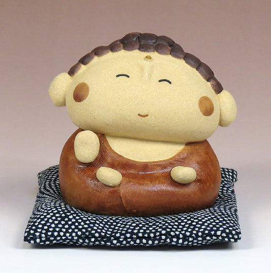 陶人形(お釈迦さん)座布団の柄はアソート