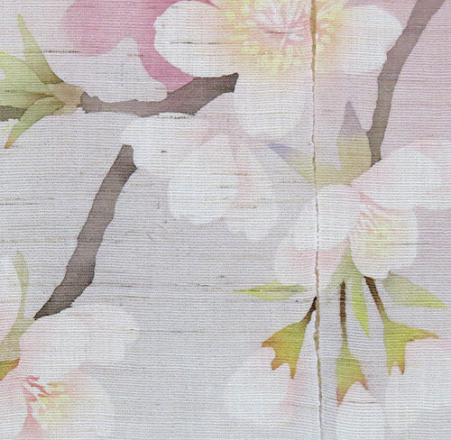 麻のれん （桜咲く）/ かさ音工房 /