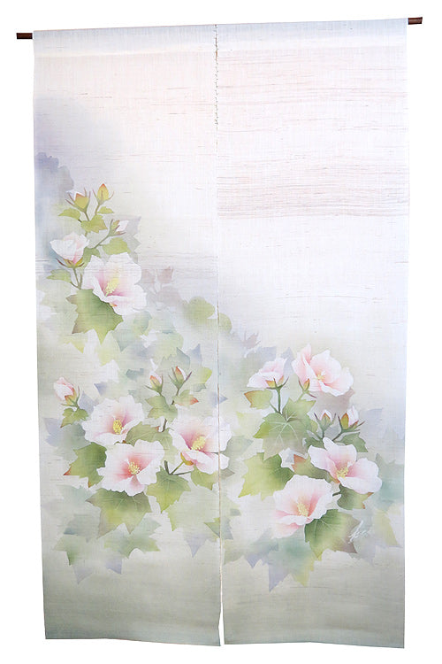 麻のれん （芙蓉）/ かさ音工房