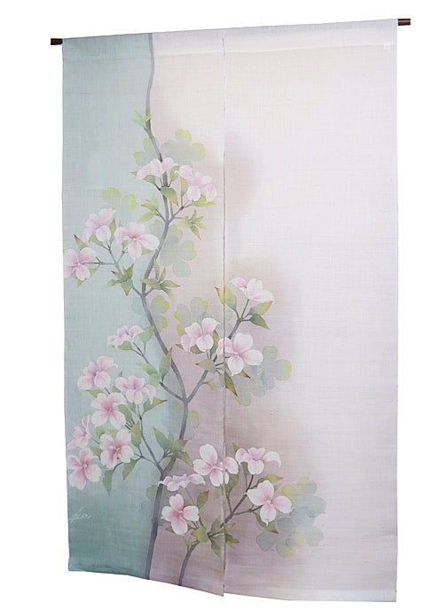 麻のれん （花みずき）/ かさ音工房 /