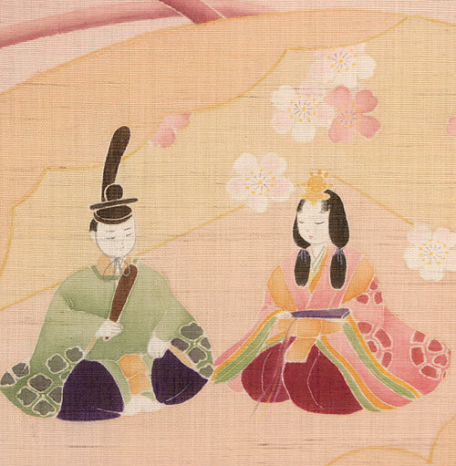 Japanese-style modern tapestry (Hina dolls)/hina no utage/made to order /tango no sekku