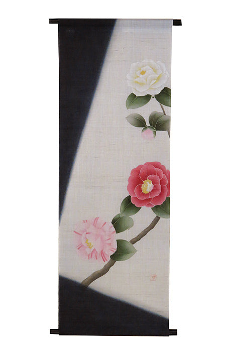 Japanese-style modern tapestry (Yae Camellia)/made to order /yae tubaki