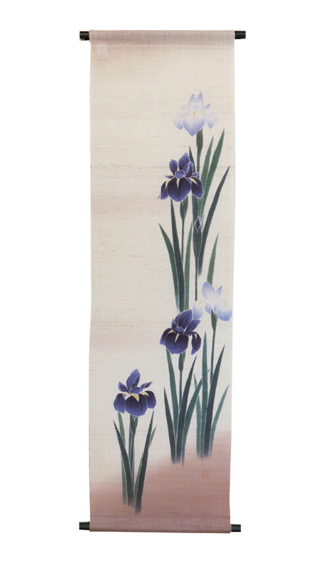 Japanese-style modern tapestry (flower irises)/made to order /hana syobu