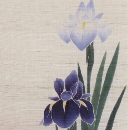 Japanese-style modern tapestry (flower irises)/made to order /hana syobu