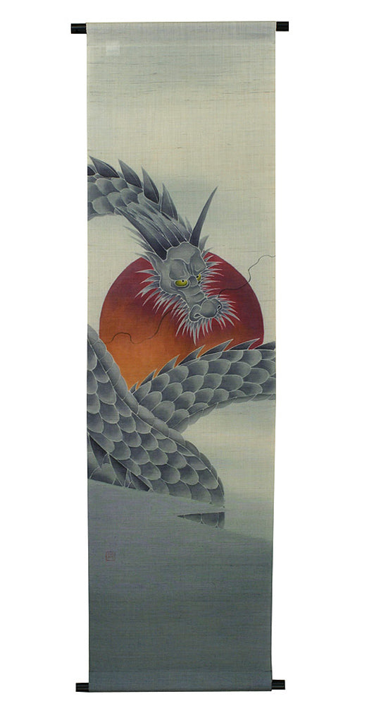 Japanese-style modern tapestry (Blue dragon)/Made to order /seiryu