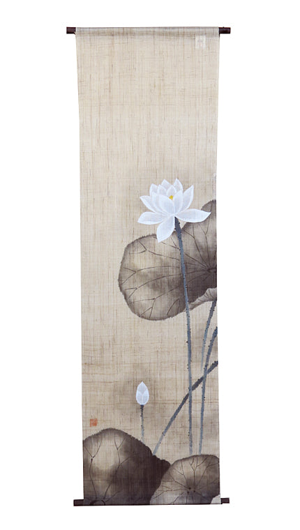 Japanese-style modern tapestry (white lotus) shiroi hasu