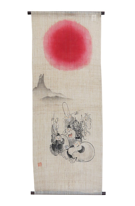 Japanese-style modern tapestry (Seven Lucky Gods)/Manyosha 