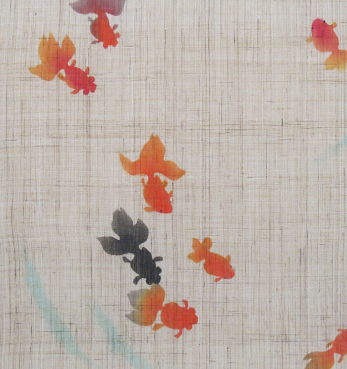 Japanese-style modern tapestry (Summer festival goldfish) 