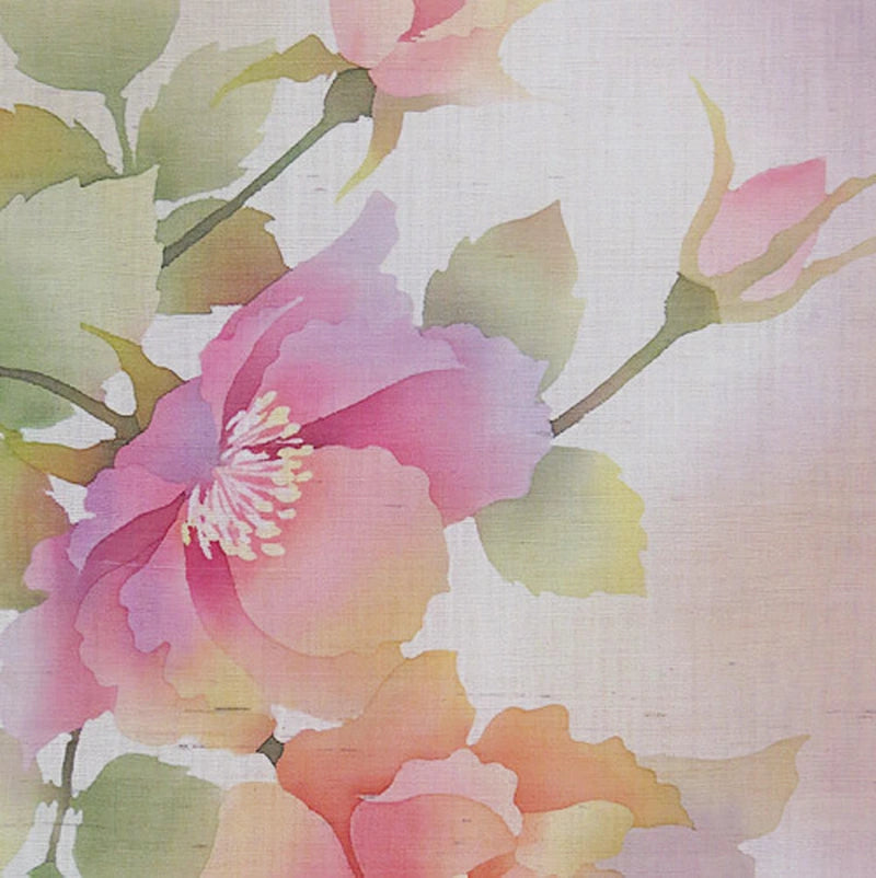 和風モダンタペストリー（ローズ4）