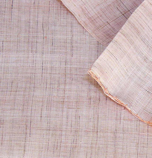 Plain linen curtain (cherry blossom color)