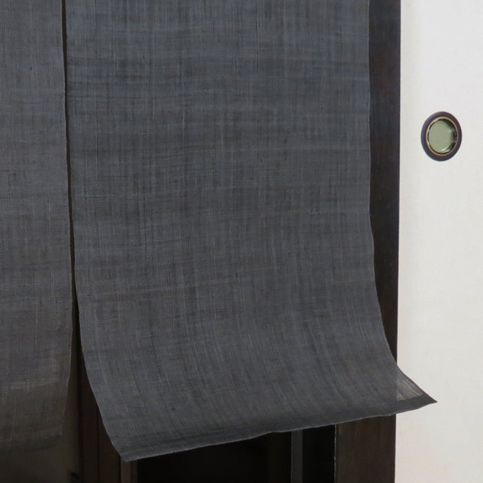  Plain hemp noren (black) 