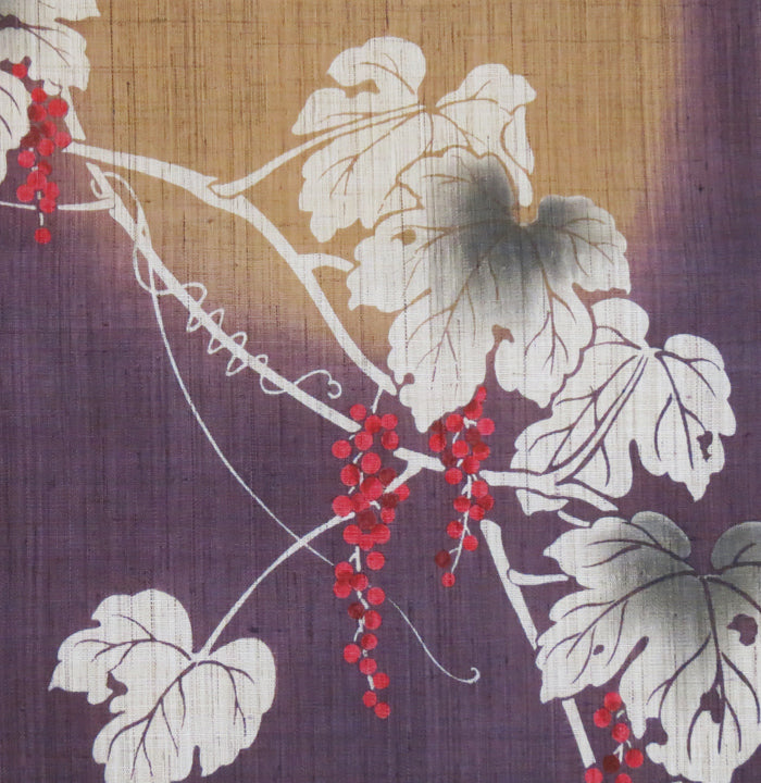 Japanese-style modern tapestry (wild grapes) yamabudou