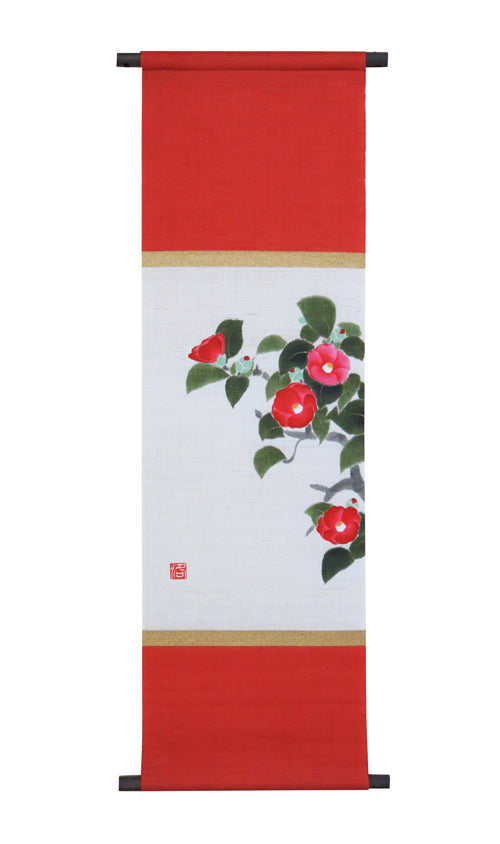 Japanese-style modern tapestry (camellia) kakeziku tubaki