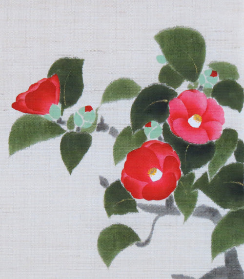 Japanese-style modern tapestry (camellia) kakeziku tubaki