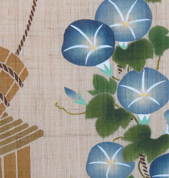 Japanese-style modern tapestry (Bucket and morning glory) turube ni asagao