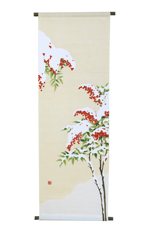 Japanese-style modern tapestry (Yukimochi Nanten) 