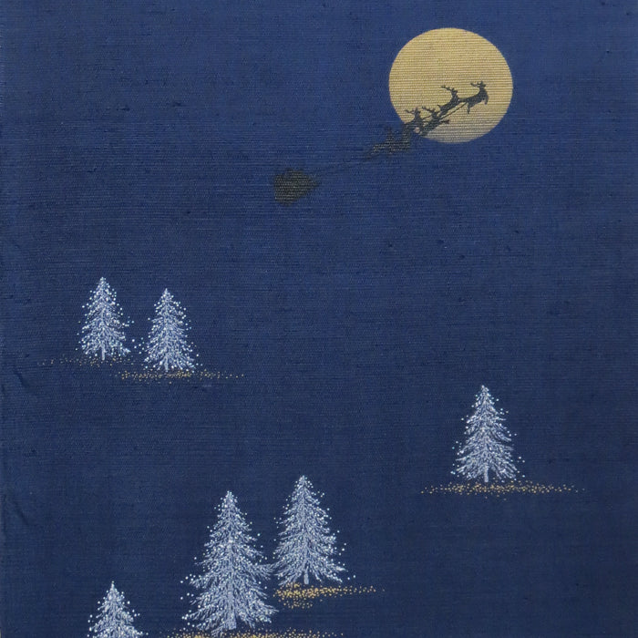 和風モダンタペストリー（クリスマス・イヴ ネイビー）