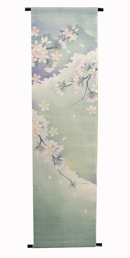Modern Japanese Tapestry (Spring Cherry Blossoms)