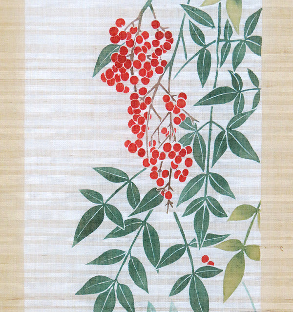 Japanese-style modern tapestry (Nandina domestica) nanten