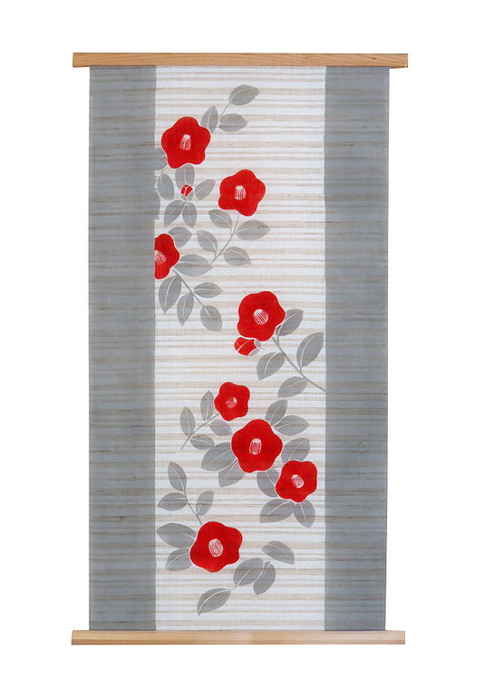 Japanese-style modern tapestry (Camellia) tubaki