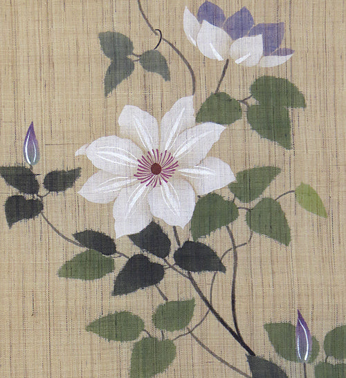 Japanese-style modern tapestry (clematis) tessenka