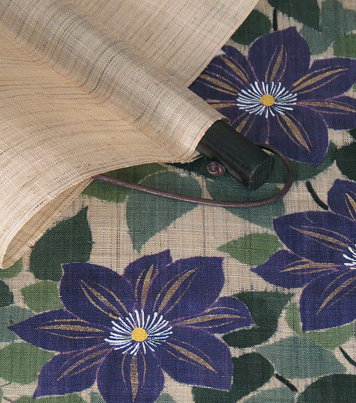 Japanese-style modern tapestry (clematis) tessenka