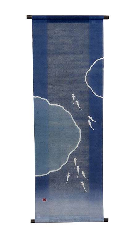 Japanese-style modern tapestry (Japanese killifish) medaka