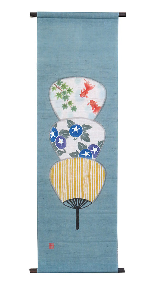 Japanese Modern Tapestry (kazari fan) kazari utiwa