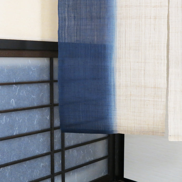  Vertically dyed noren (navy blue) 