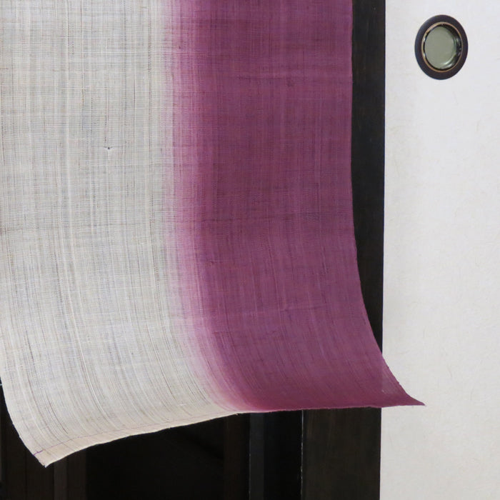 Vertically dyed noren (Kyoto purple) 