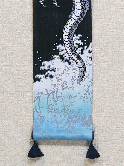 豆タペストリー（飛龍乗雲）約10×60cm