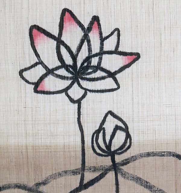 Japanese-style modern tapestry (Heart Sutra & Lotus ) hannyasinkyo ni hasu