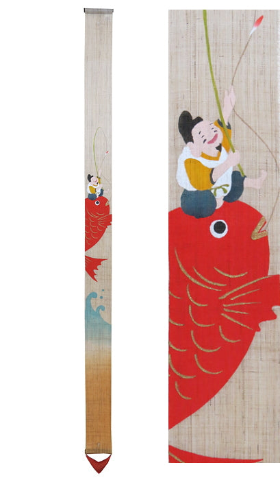 細タペストリー(鯛えびす)