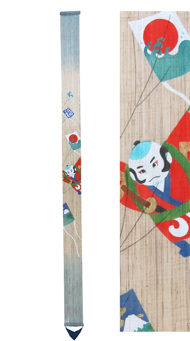 細タペストリー(凧あげ)