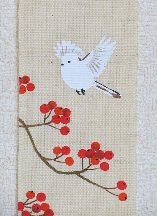 Narrow Tapestry (Japanese Rowan and Long-tailed Tit)