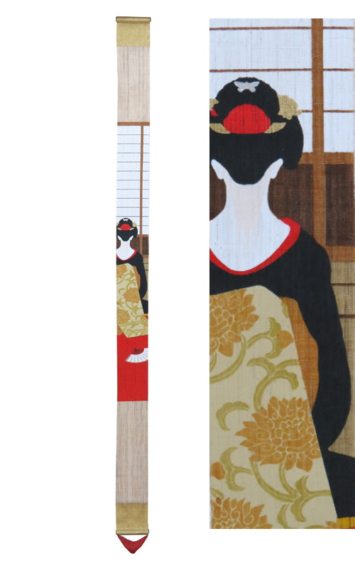 Thin tapestry (Kyo hanamati) 