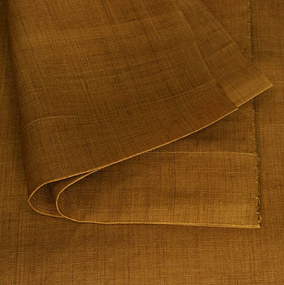 無地 麻 のれん（丁子色）W80×H140cm（サイズオーダー品）